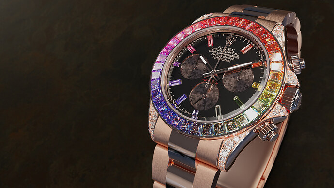 JAV7 - RoleX Daytona Rainbow fin+dof-blackpinkgold2