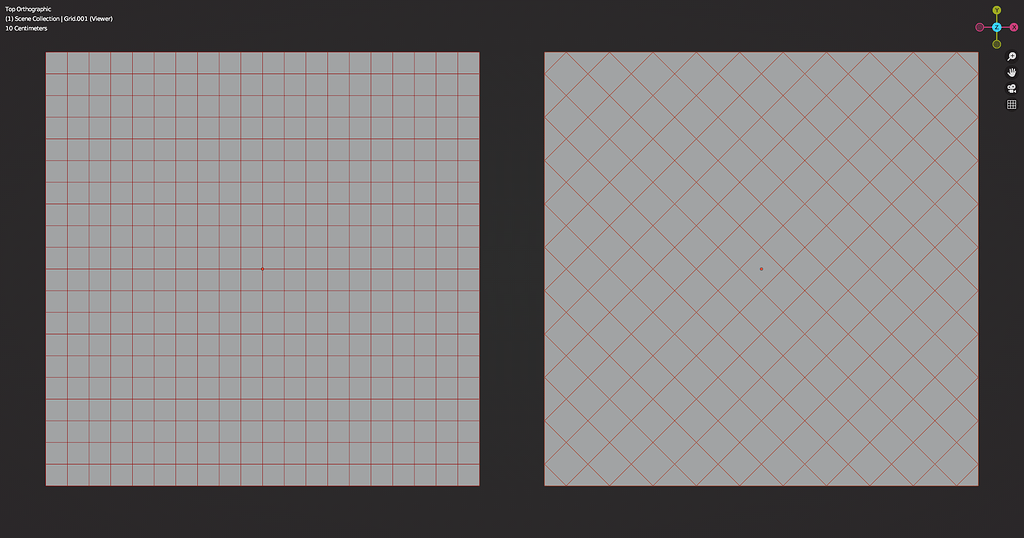 Turning grid plane into 'diamond' mesh in Geometry Nodes - Modeling ...