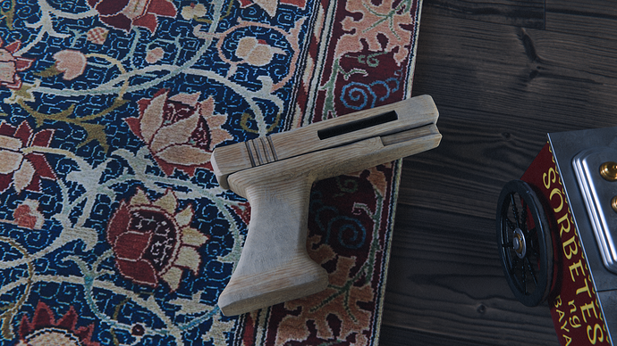 Wooden Toy Gun 2 (composite)