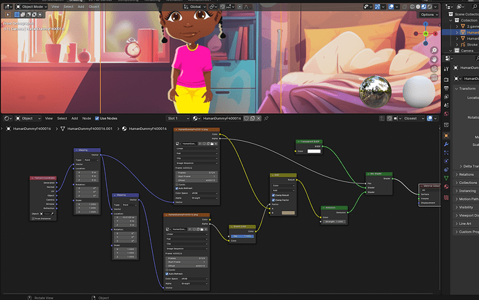 Add Rim Light & Outline to PNG - Materials and Textures - Blender ...