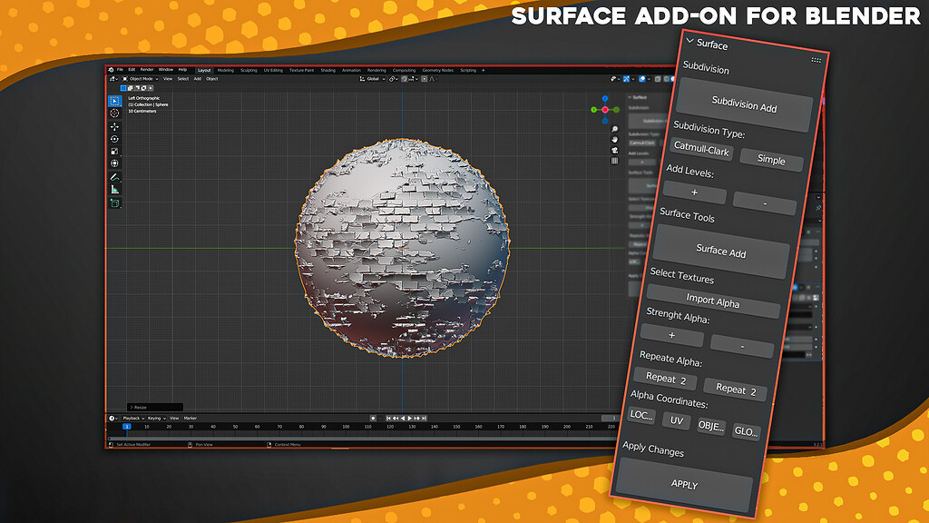 Surface Add-On For Blender - Free - Released Scripts And Themes ...