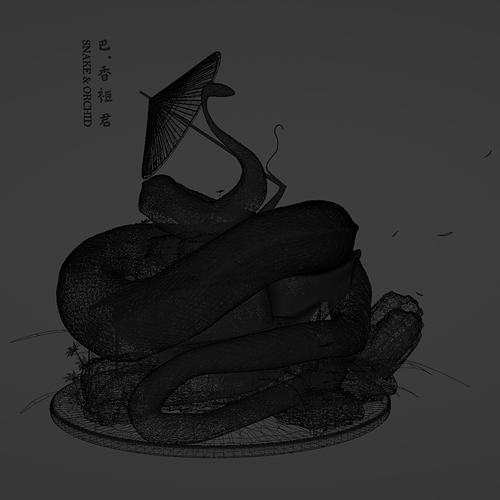 Snake_&_Orchid_Wireframe