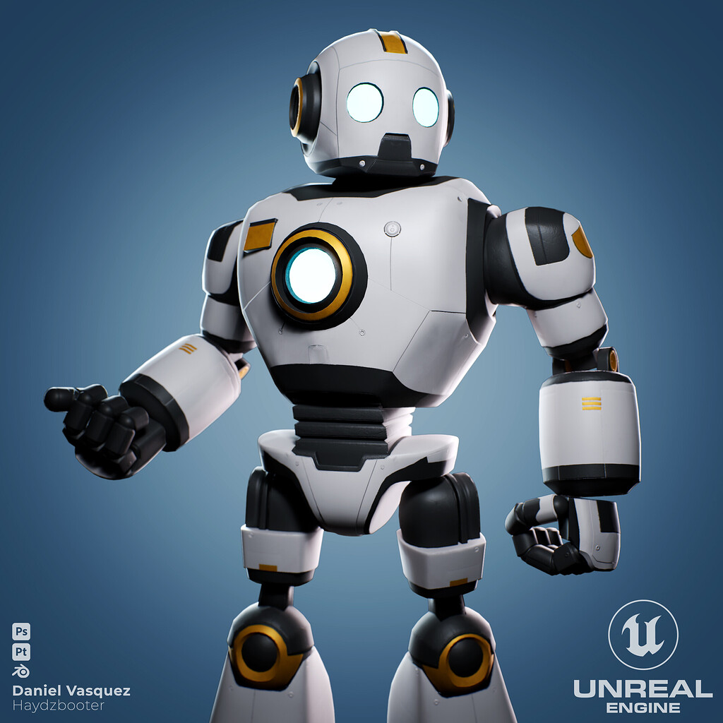 Roboto - GameReady Character - Finished Projects - Blender Artists ...