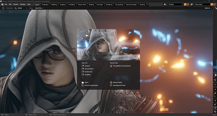 Tenebra splash screen