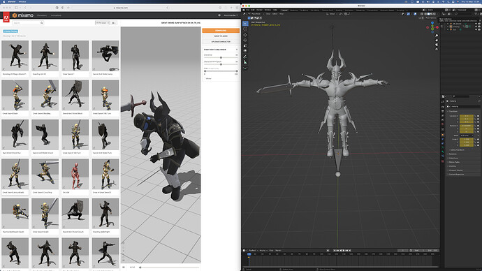 FBX Files From Mixamo Open In Blender With Distorted Rigs And No ...