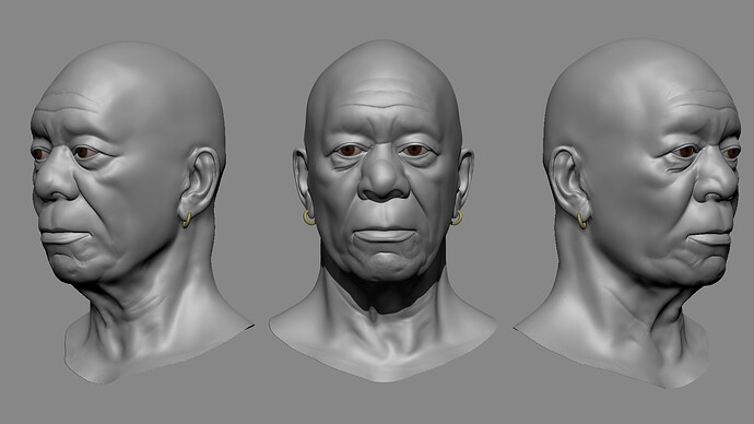 Day_07_Morgan freeman_FinalZbrushSculpt_AhmedAltayeb_V01