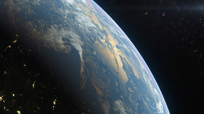 Photorealistic Realism Earth Close Up