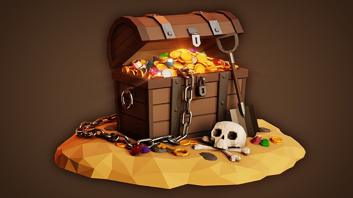 Low Poly Treasure Chest