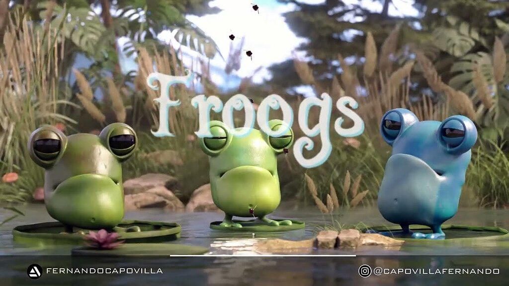 Froogs - three frogs and a crocodrile - Animations - Blender Artists ...