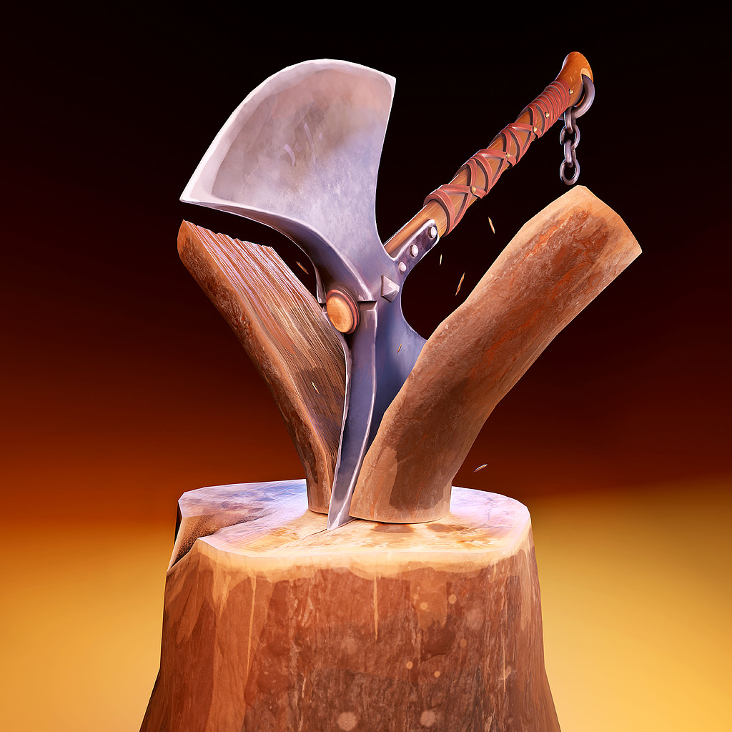Axe split Finished Projects Blender Artists Community