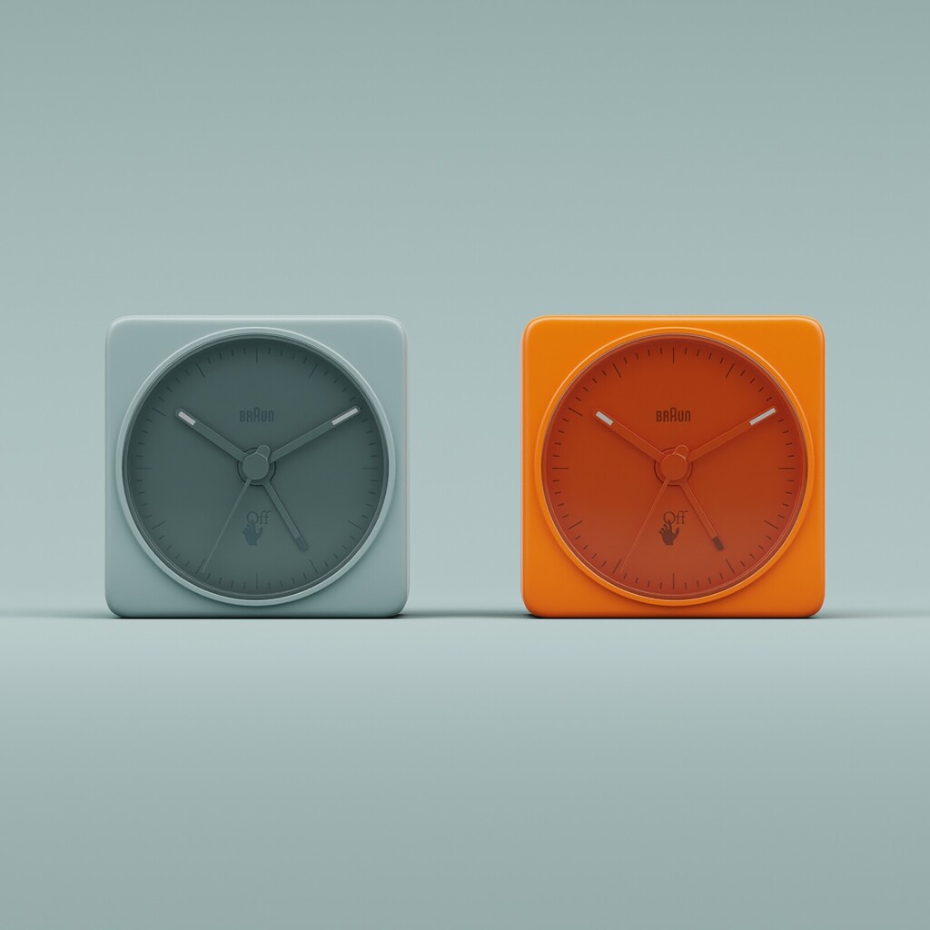 Off-White c/o Braun BC02 Clock - Finished Projects - Blender Artists 