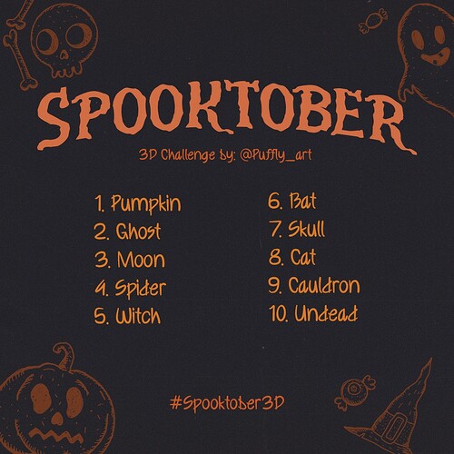 spooktober list