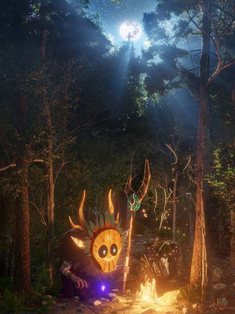 Moonlight and Embers