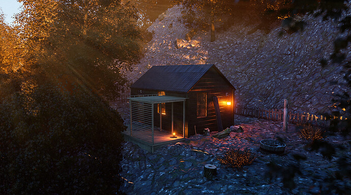 Cabin on a CliffAI550