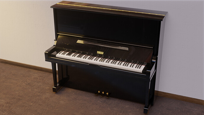First piano render