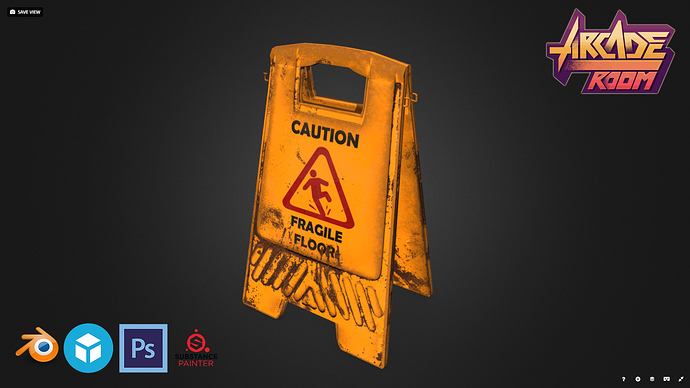 Sketchfab_Screenshot_Warning_Signboard