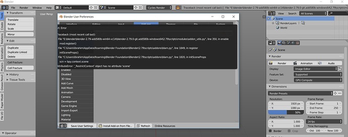 Blam issue! - Python Support - Blender Artists Community