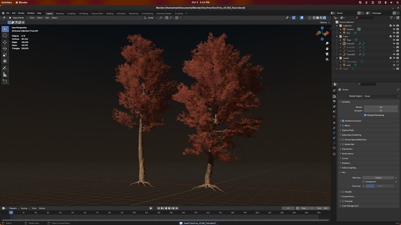GeoTree: Procedural Trees in Geometry Nodes - #241 by Renzatic ...