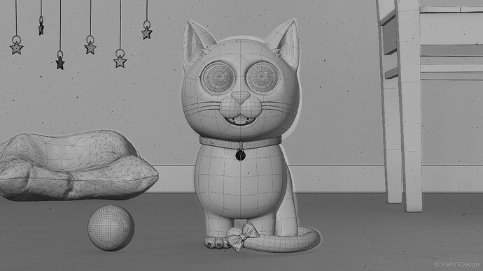 4_Cat_Character_Final_Wireframe