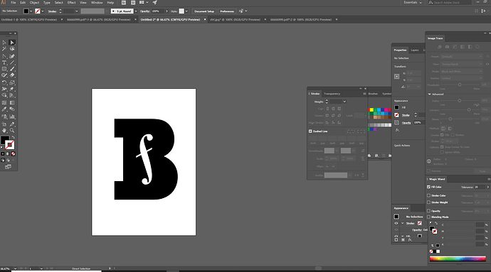 Bf vecotrised in illustrator