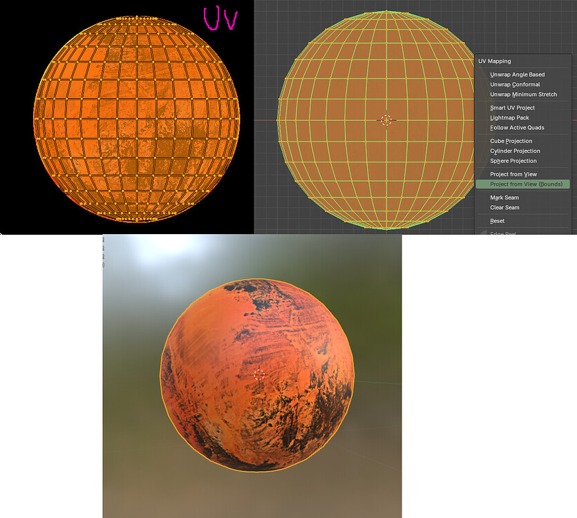 Mapping a circular texture on a uv sphere - Materials and Textures ...