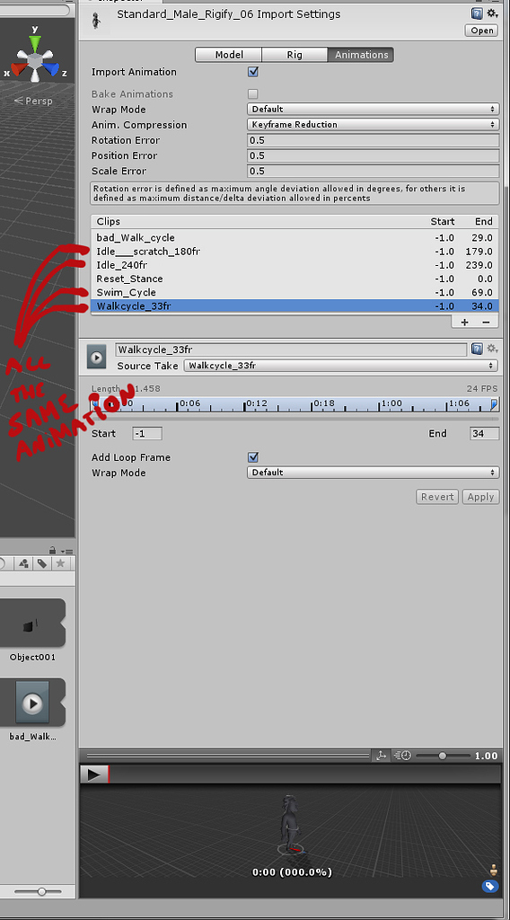 Unity Not Importing .blend's Animations Correctly? - Animation And ...