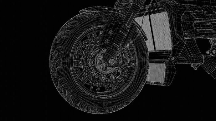 wire front tyre