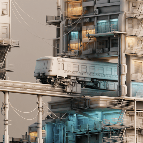 Building Train-Diorama-Clay