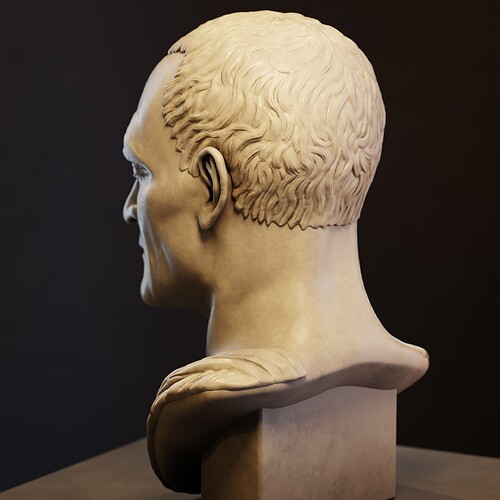 Roman Bust Statue Sculpt 7