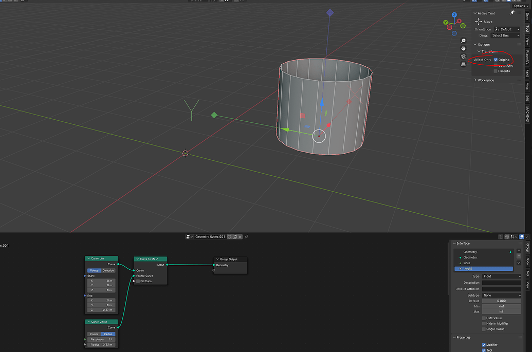 Procedural objects and pivot point - Modeling - Blender Artists Community