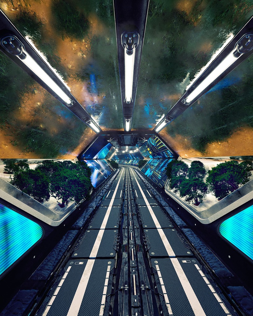Sci Fi environment tunnel corridor - Finished Projects - Blender ...