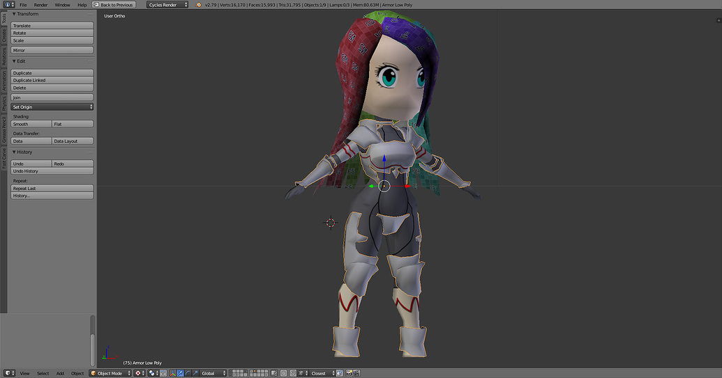 Chibi Character Model Continued - Works In Progress - Blender Artists ...