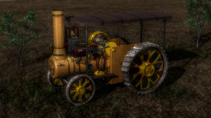 Steam Engine blurred