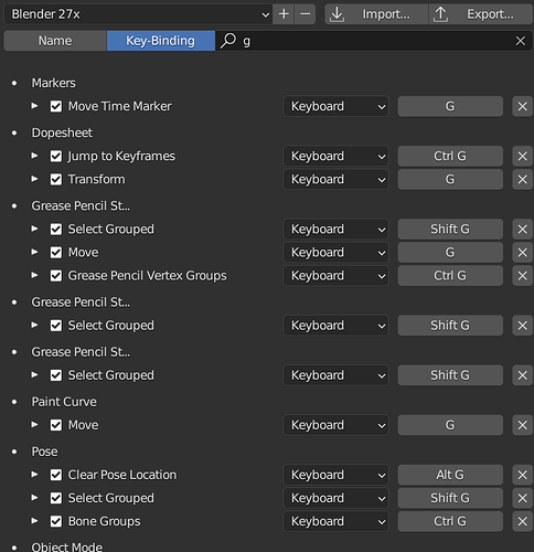 Keymap