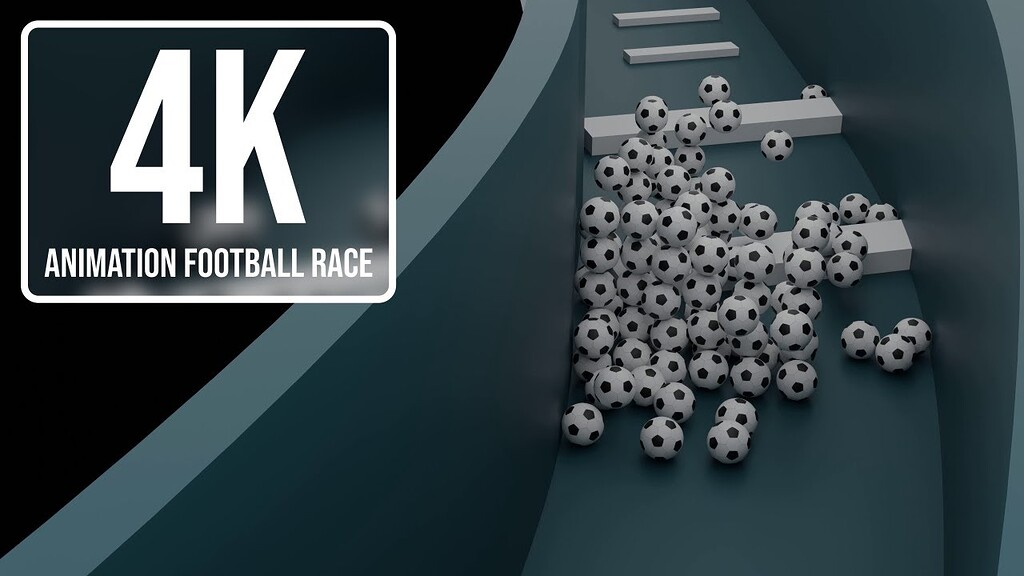 Animation race football 3d illustration | Blender 4.2.2 LTS Cycles ...