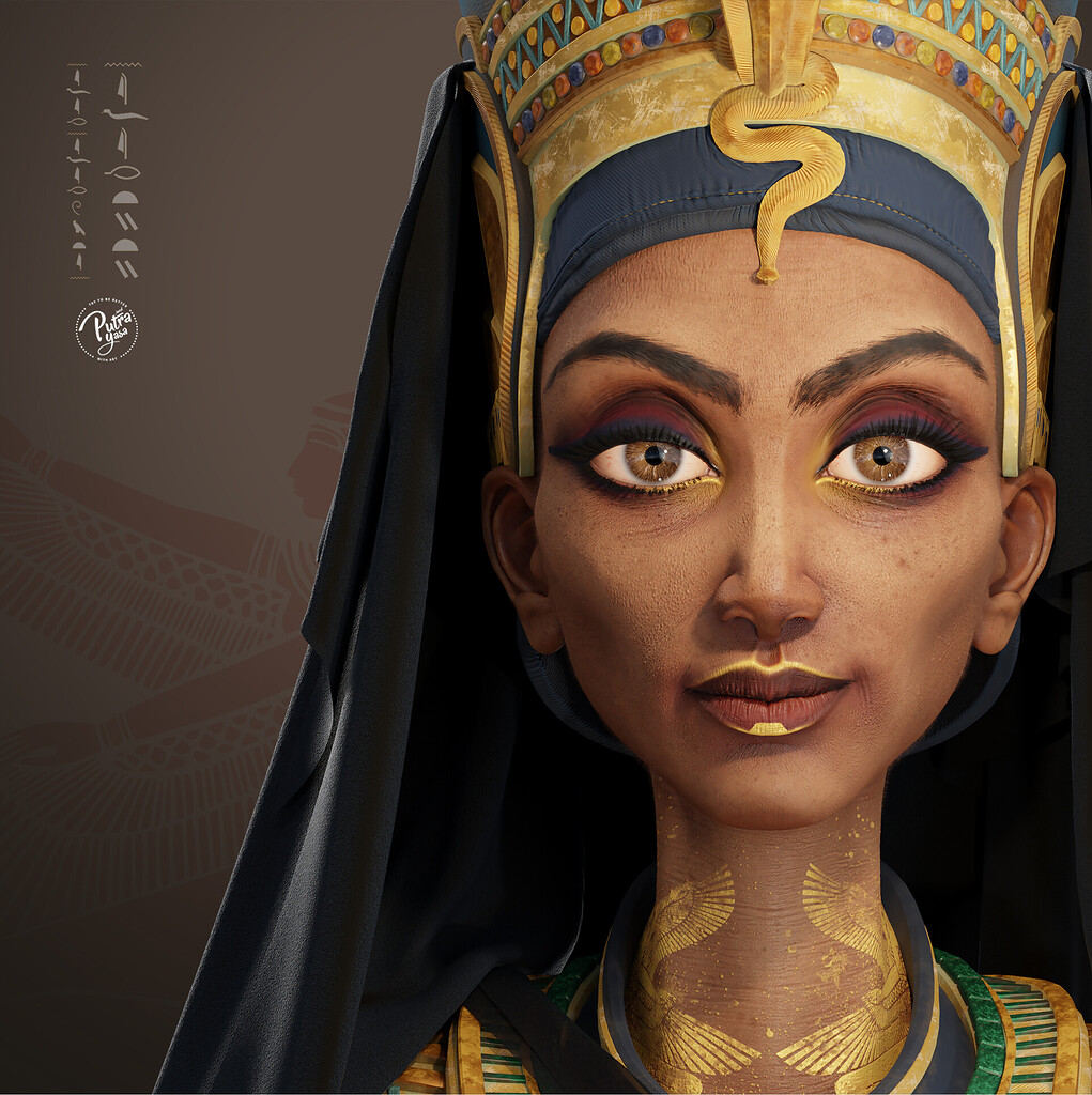 Ancient Egypt Queen - Finished Projects - Blender Artists Community