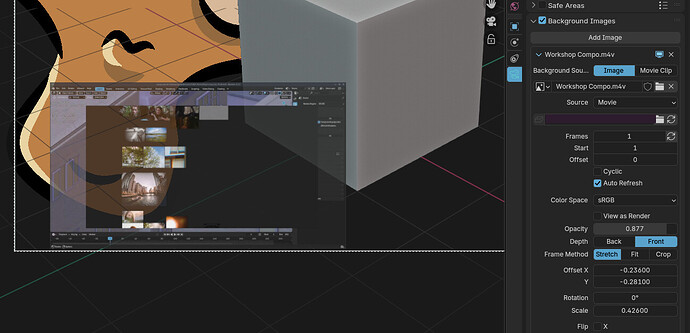 Video background not visible when there is GP object behind - Basics ...