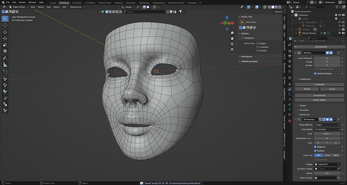 sculpt 28 18-08-24 blonde princess profile retopo v1
