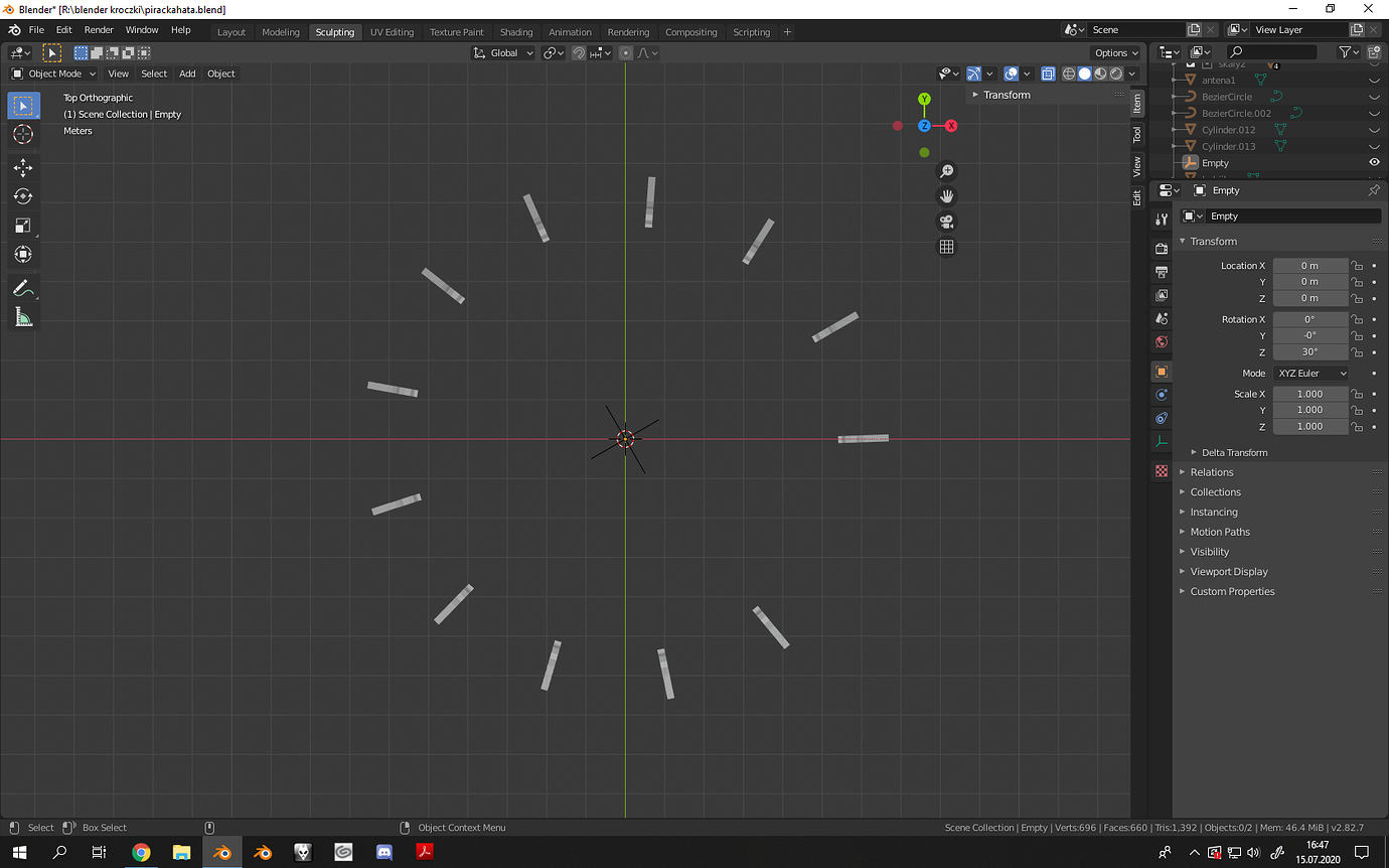 [Solved] Array rotation - Basics & Interface - Blender Artists Community