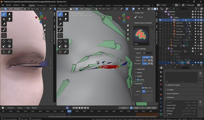 How to fix the gap between the bones and the mesh? - Animation and ...