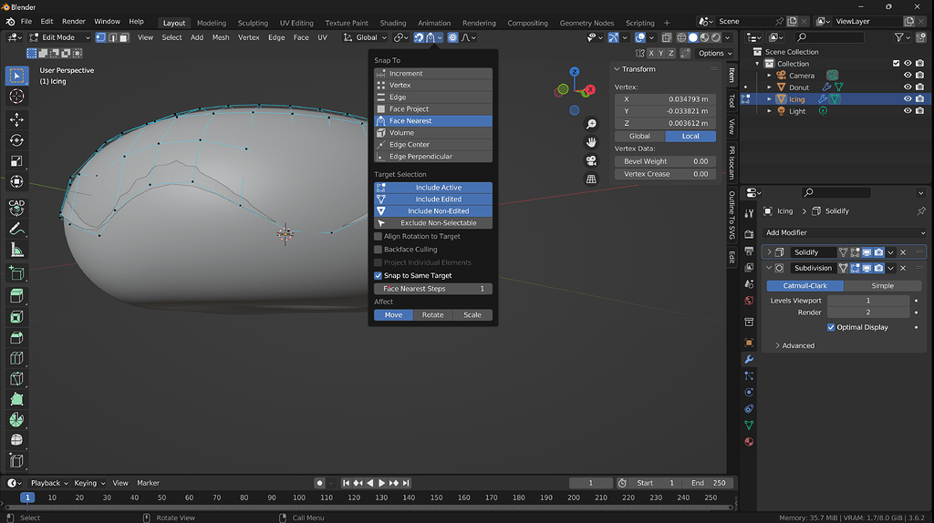 Donut Interface Donuts are bad for my health - Basics & Interface - Blender Artists ...
