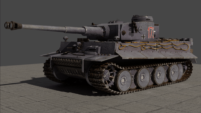 WW2 Tiger 1 tank - Works in Progress - Blender Artists Community