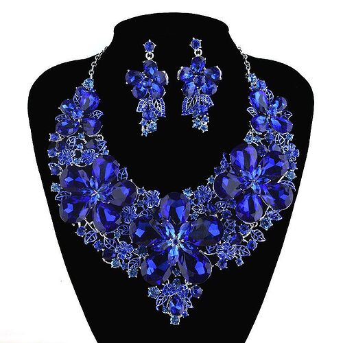 New-Arrival-Royal-Blue-color-statement-necklace-sets-For-bridal-wedding-jewelry-earrings-party-flower-Dress