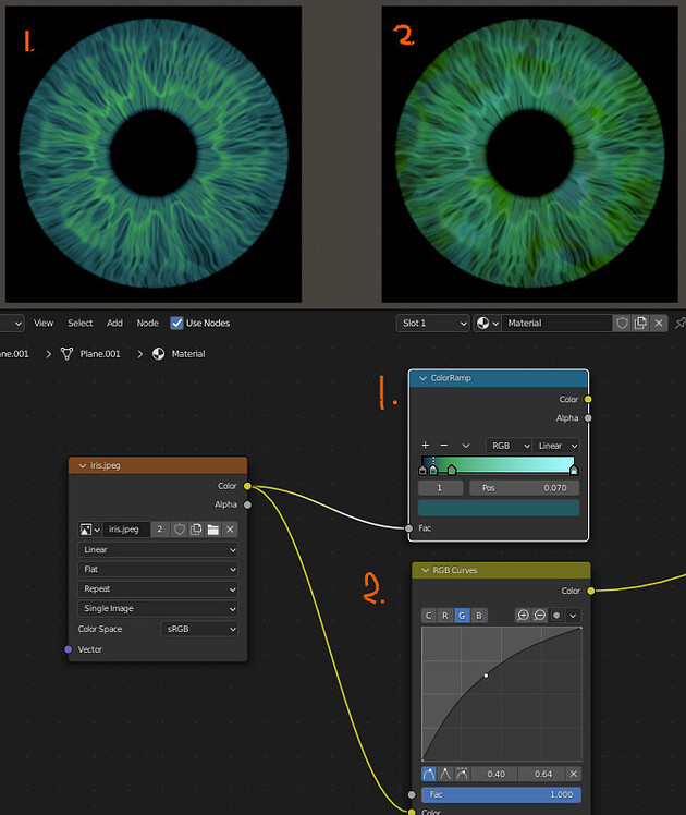 Changing The Eye Color Of An Image Texture - Materials And Textures ...