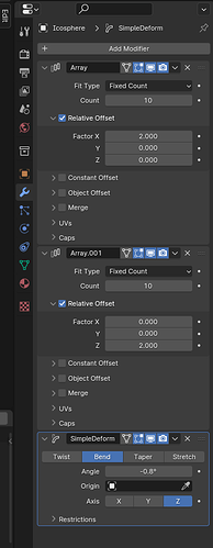 Array and Deform