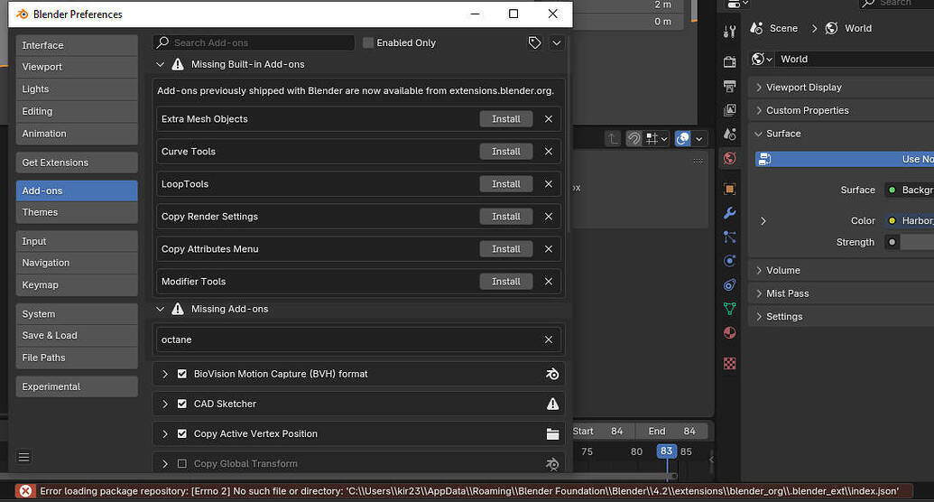 Addons don't work in blender 4.2 - Basics & Interface - Blender Artists ...