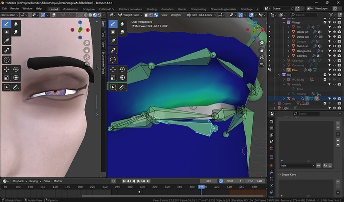 How to fix the gap between the bones and the mesh? - Animation and ...