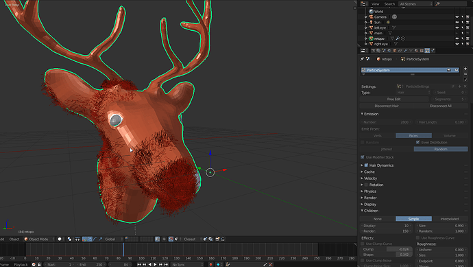 Weird hair particle glitch? - Particles and Physics Simulations ...