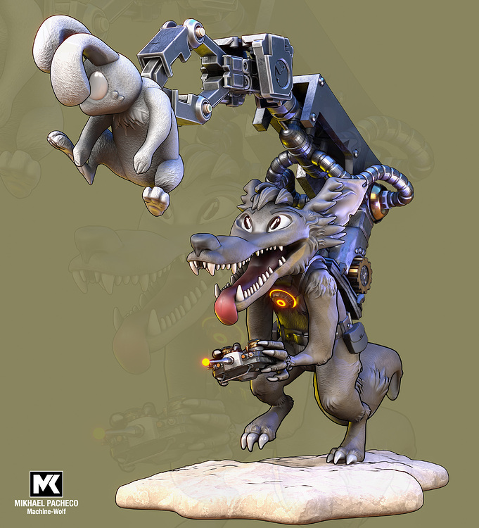 Machine Wolf - Finished Projects - Blender Artists Community