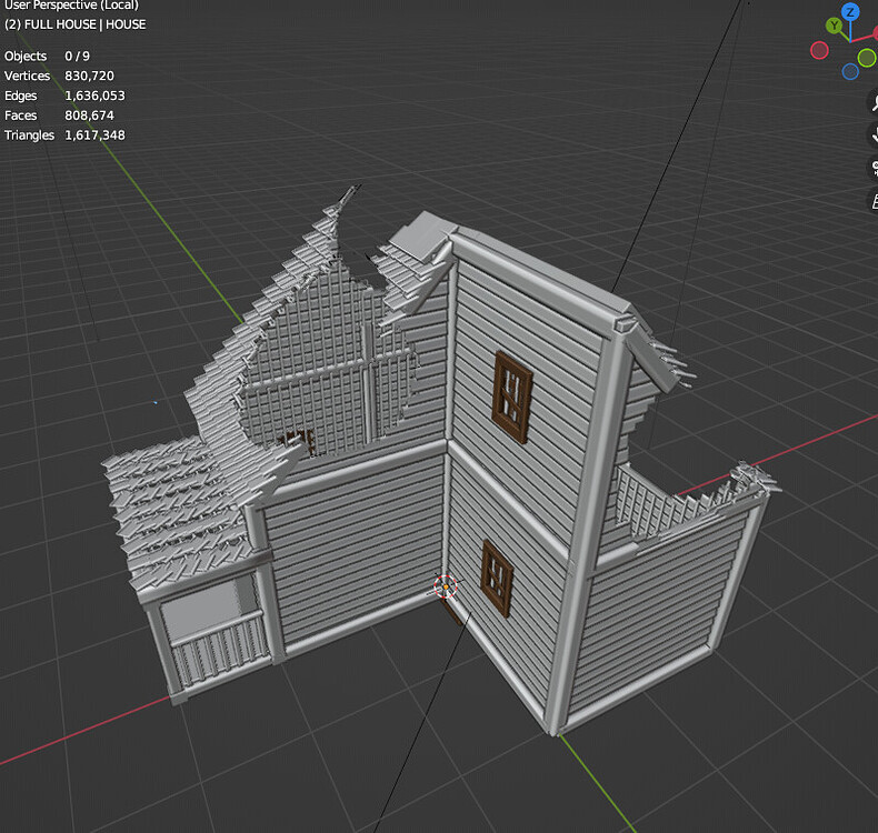 Procedural Abandoned House With Geometry Nodes - #136 By Malgure ...